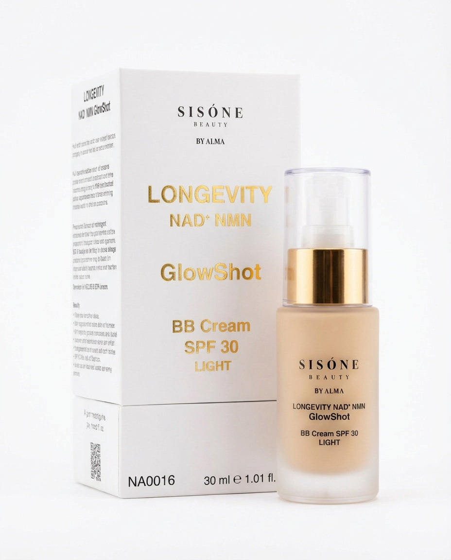 LONGEVITY NAD⁺ NMN GlowShot BB Cream SPF-30 LIGHT