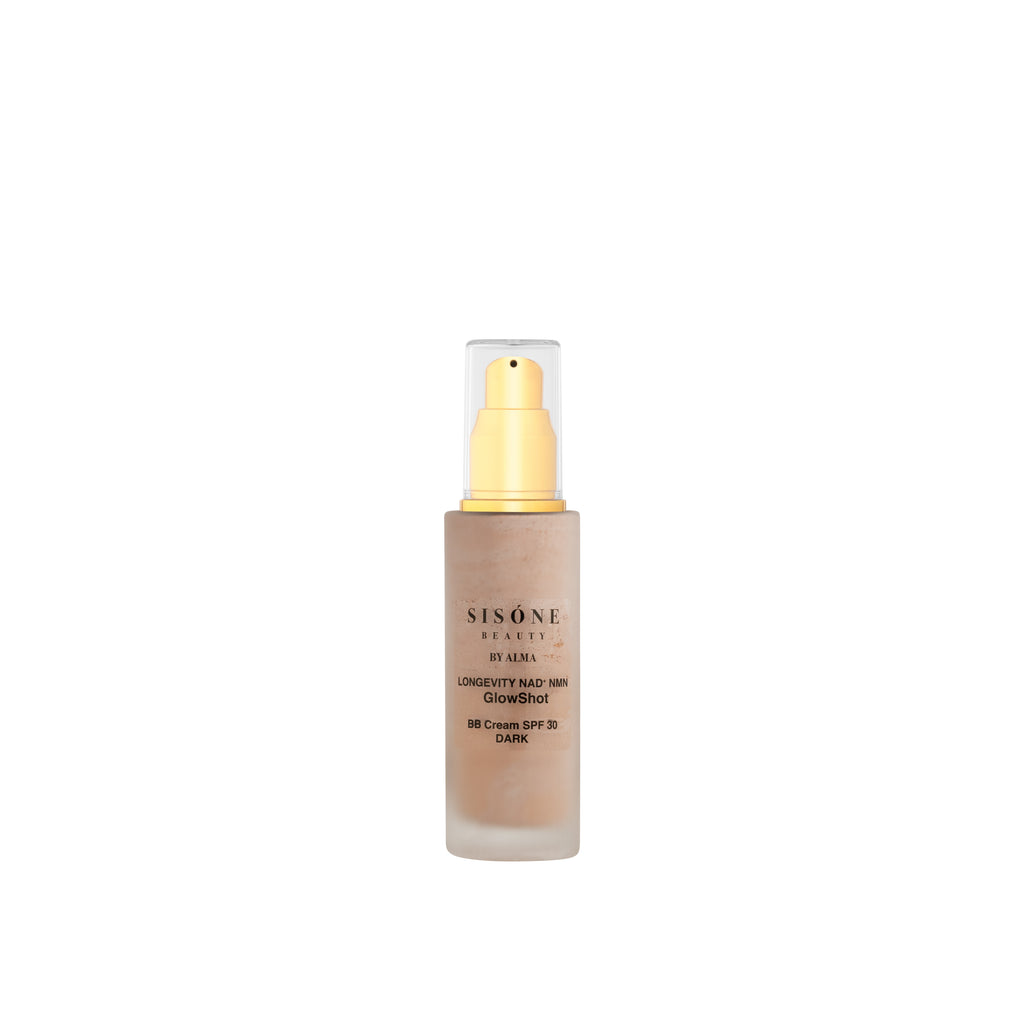 LONGEVITY NAD⁺ NMN  GlowShot BB Cream SPF 30 DARK