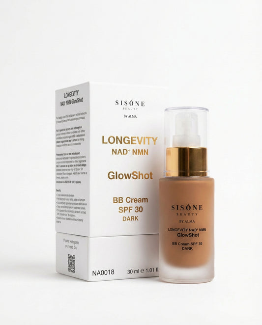 LONGEVITY NAD⁺ NMN GlowShot BB Cream SPF-30 DARK